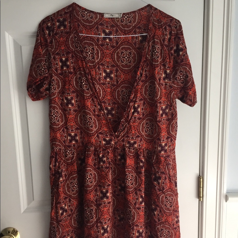 Obey short sleeve mini dress
